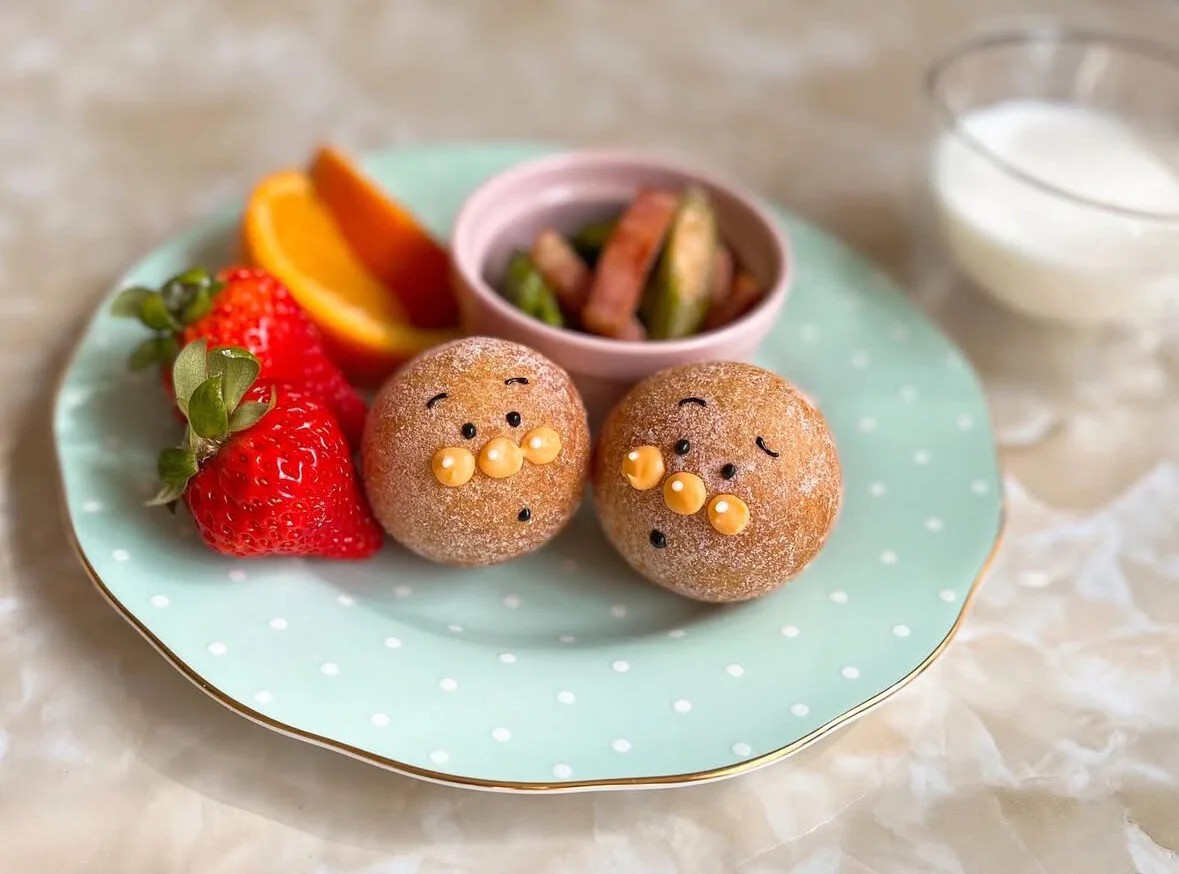 ไอเดียแต่งจานอาหาร ของหวาน ขนม อันปังแมน Anpanman