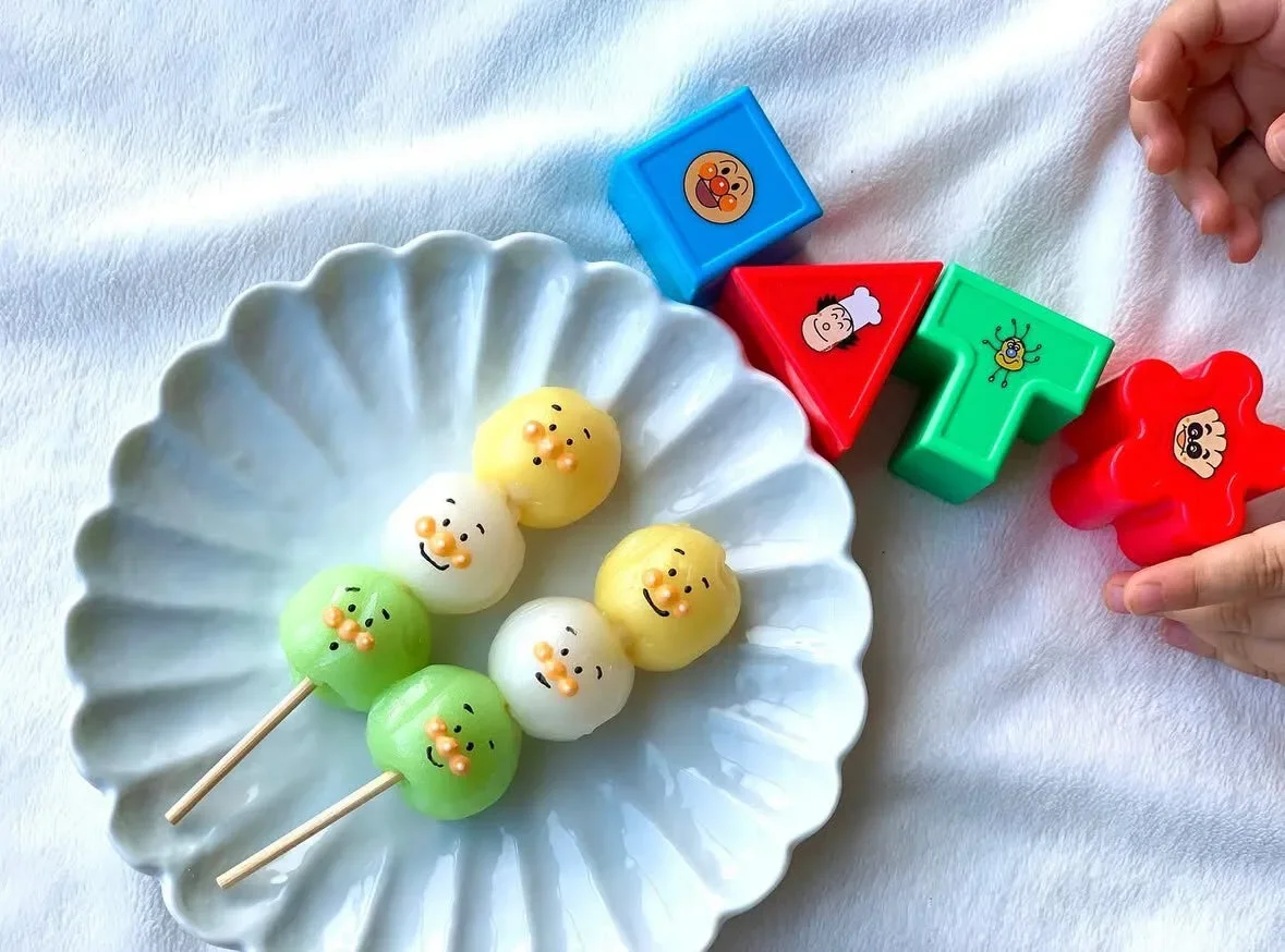 ไอเดียแต่งจานอาหาร ของหวาน ขนม อันปังแมน Anpanman