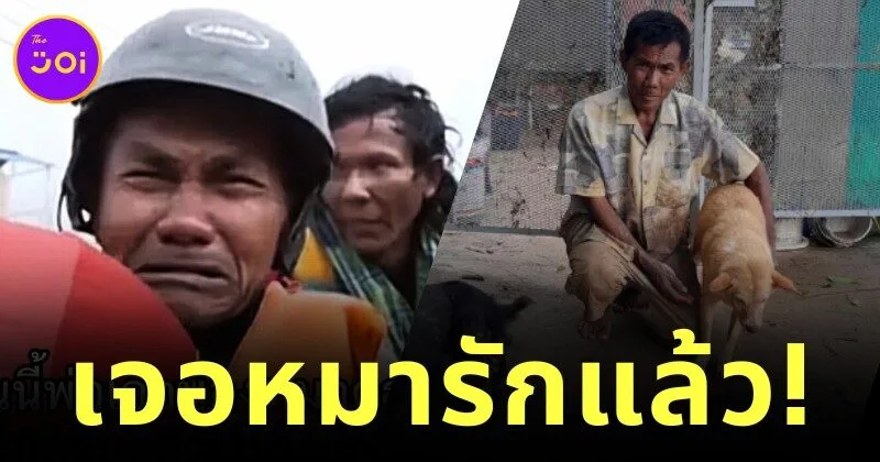 คุณลุงที่หนีน้ำท่วมร้องไห้เพราะต้องพรากจากหมารัก ล่าสุดพบเจ้าตูบหลังน้ำลดแล้ว!