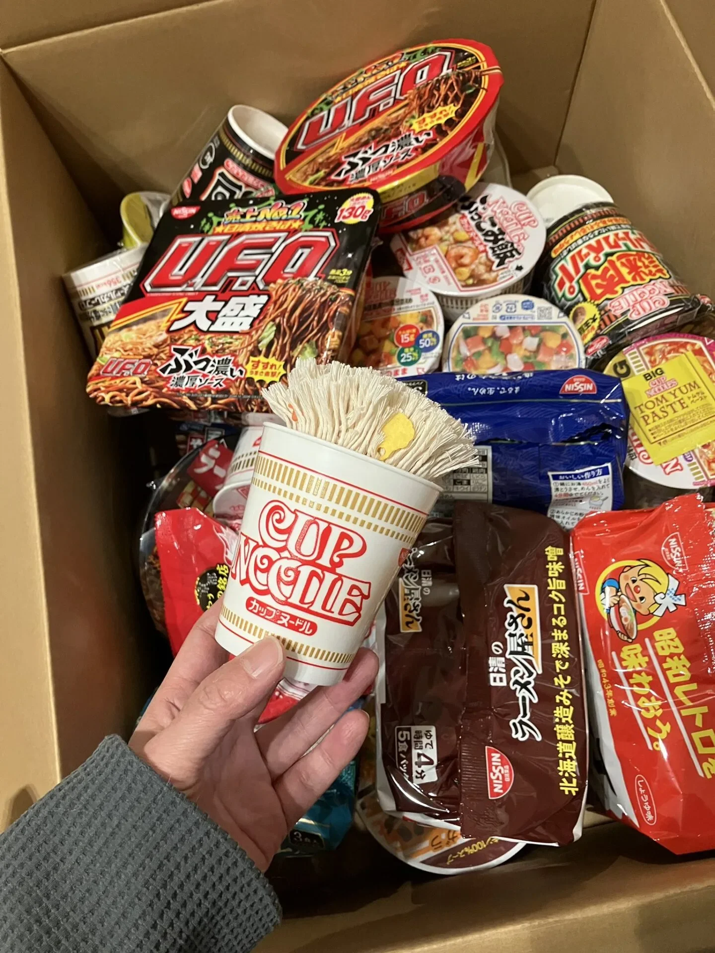 แปรงปัดฝุ่นบะหมี่ถ้วย นิสชิน ญี่ปุ่น Nissin Japan