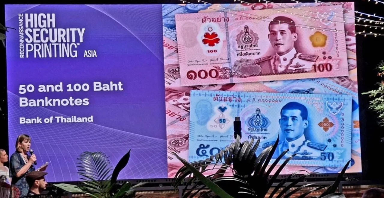 ธนบัตรพอลีเมอร์ของไทยคว้าแชมป์ "Best New Banknote 2025" บนเวทีระดับโลก