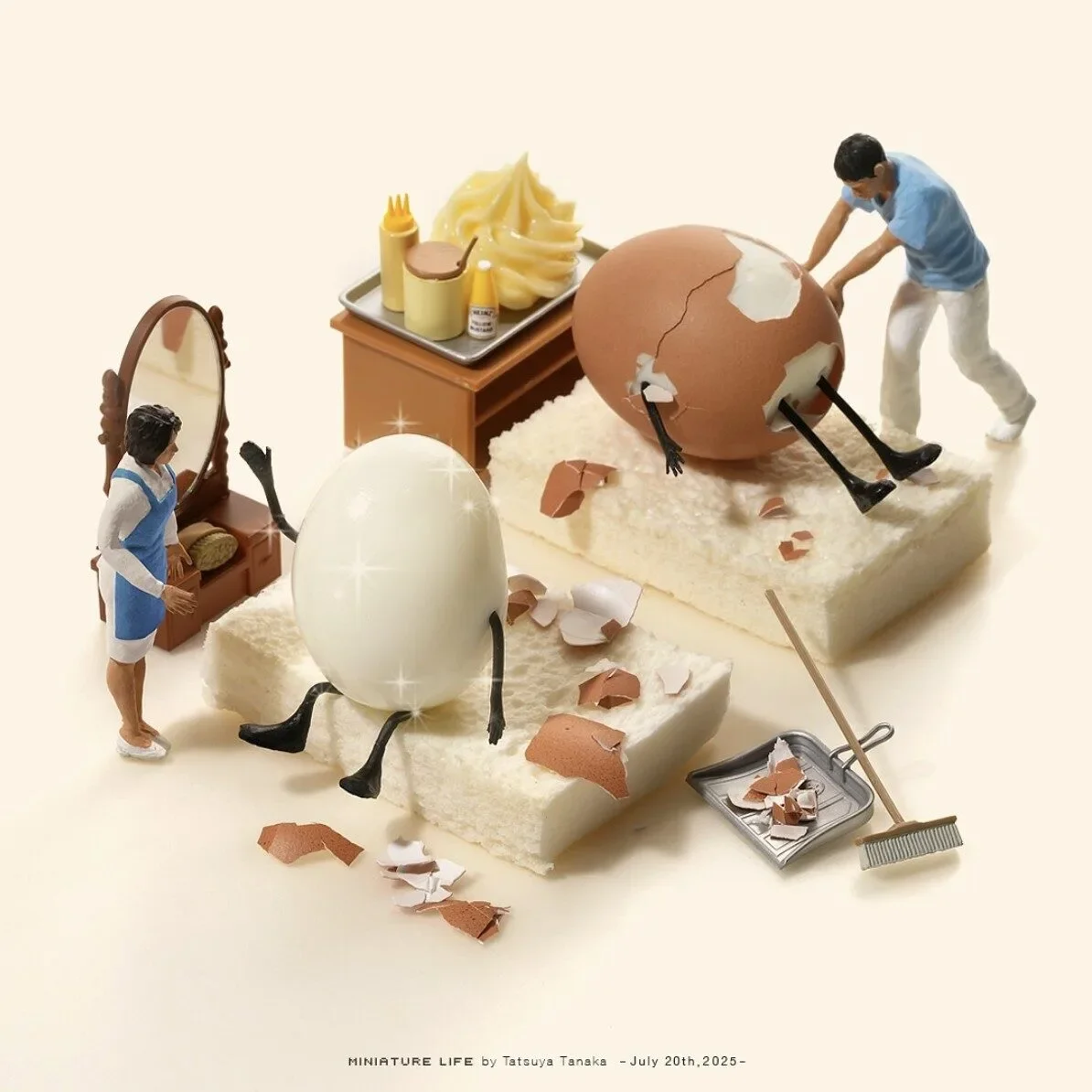 โมเดลโลกใบจิ๋ว โมเดลมนุษย์จิ๋ว โมเดลคนจิ๋ว Tatsuya Tanaka